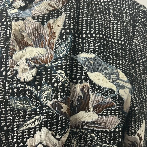 Floral Patterned Long Sleeve Dress jacket - Picture 2 of 6